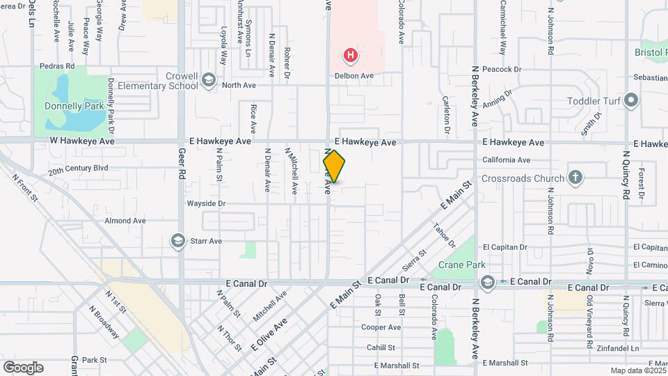 1260 N Olive Ave-Unit -1260 B Map and Location Details