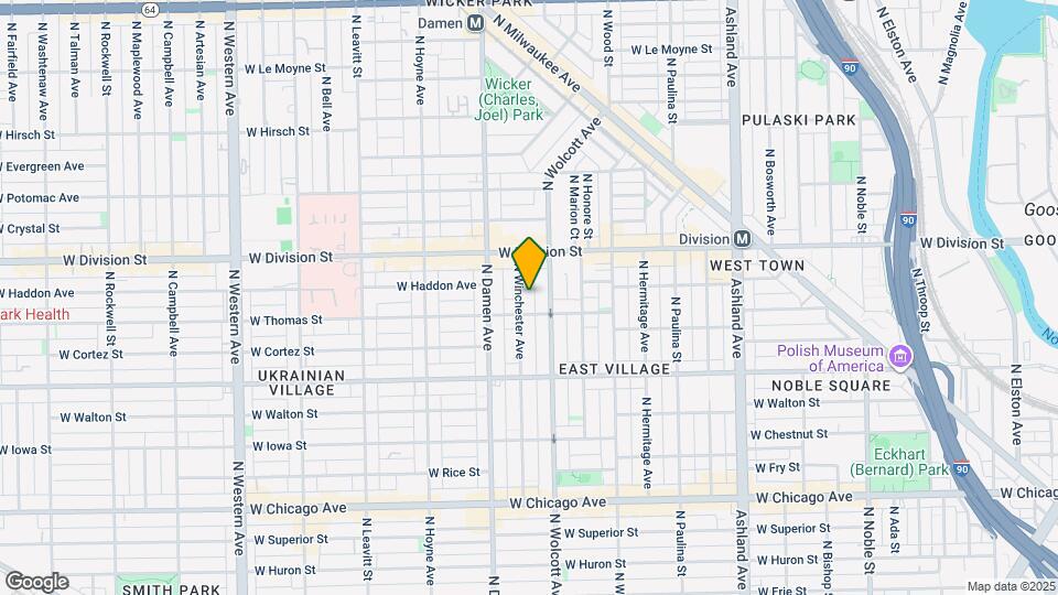 1115 N Winchester Ave Map and Location Details