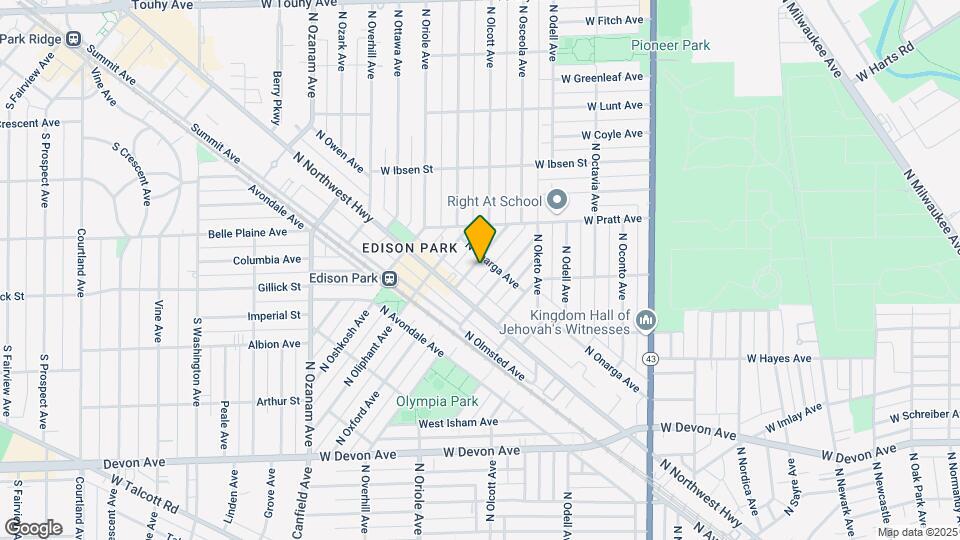 6731 N Oxford Ave, Unit Apt 2-Floor 1 Map and Location Details
