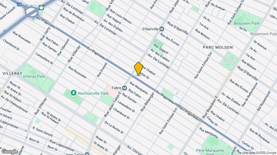 7091 Papineau Av Map and Location Details