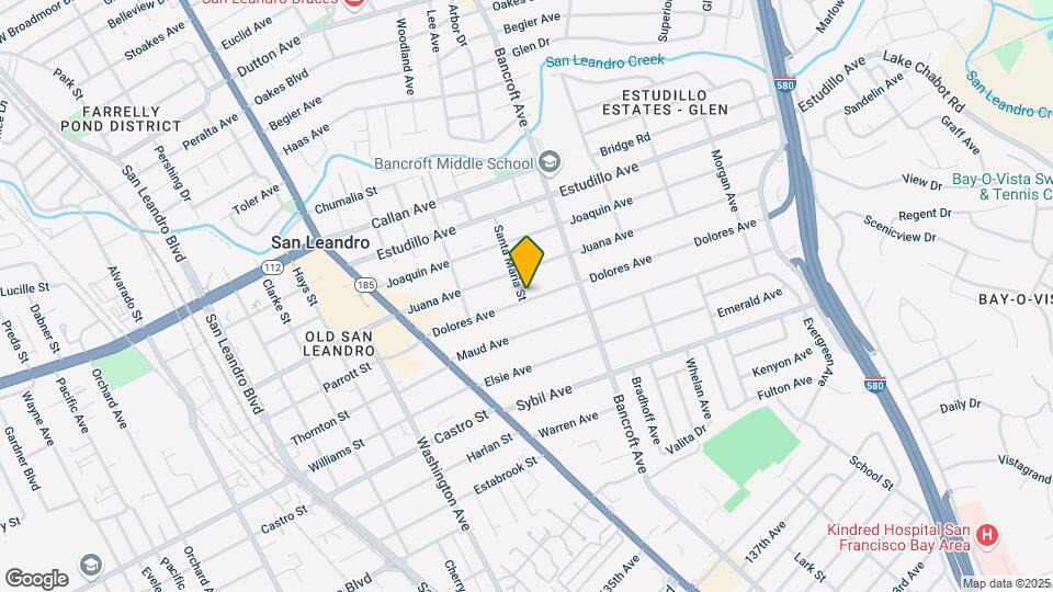 1580 Santa Maria St Map and Location Details