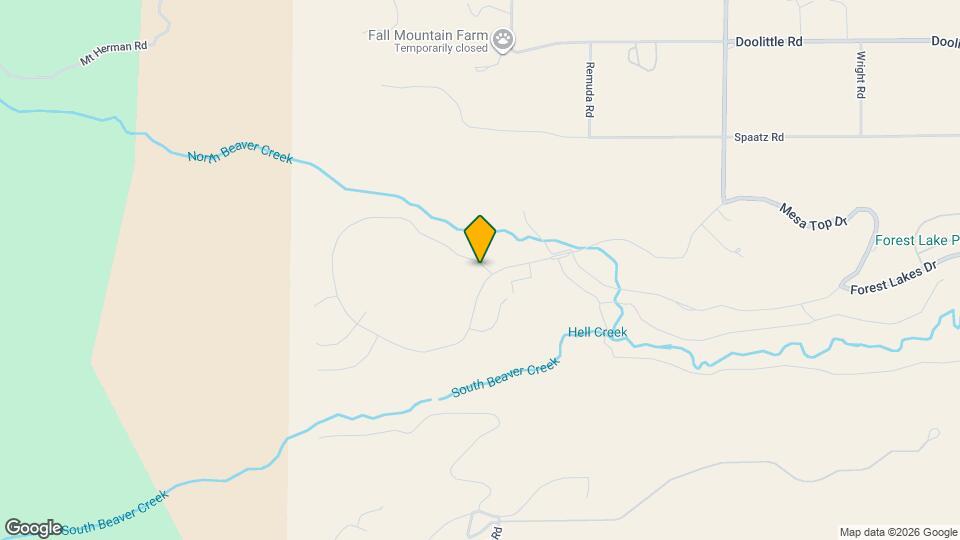 5446 Mesa Top Dr Map and Location Details