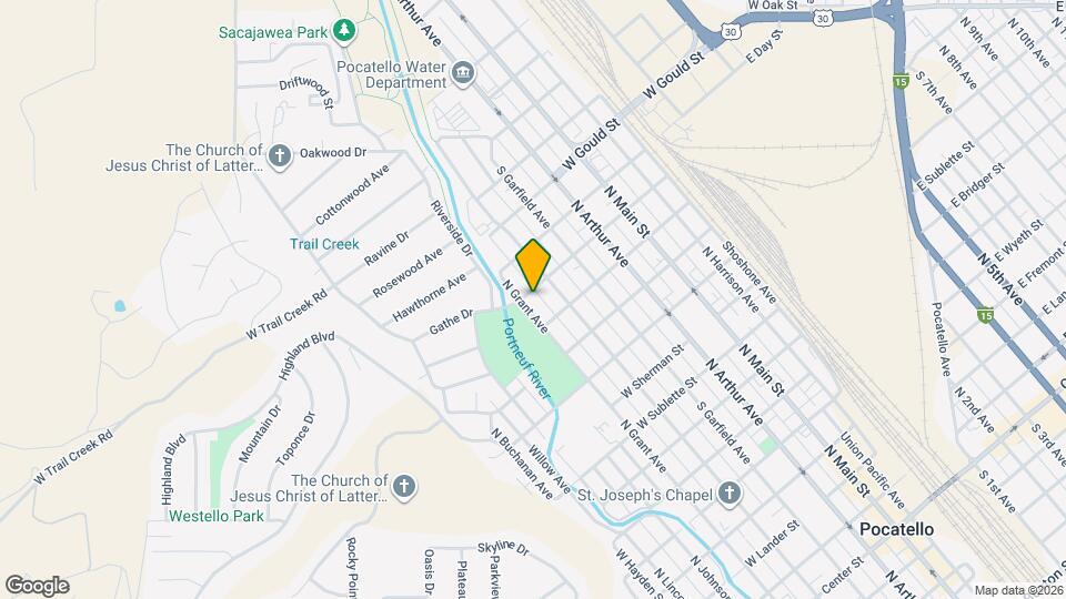 1246 N Grant Ave-Unit -1246 N Grant A Map and Location Details