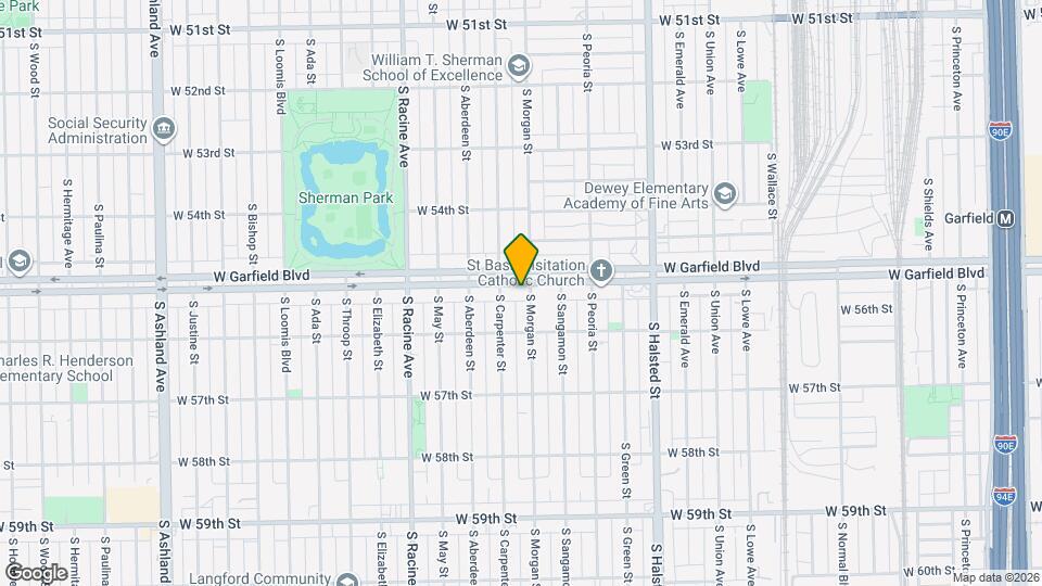 1009 W Garfield Blvd, Unit 1st floor apartment Map and Location Details