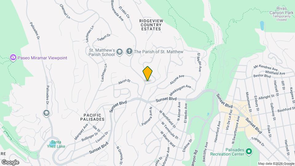 907 Las Pulgas Rd Map and Location Details