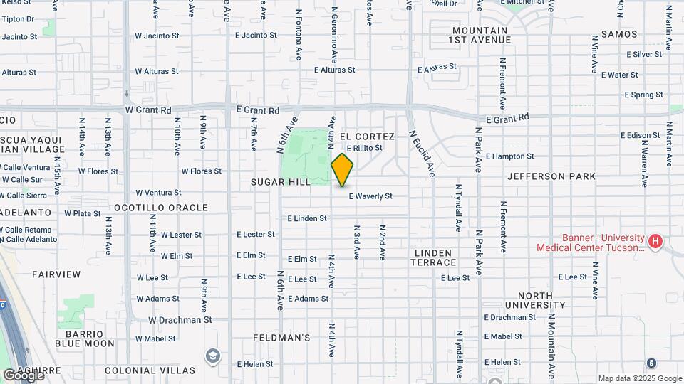 415 E Waverly St, Unit 1 Map and Location Details