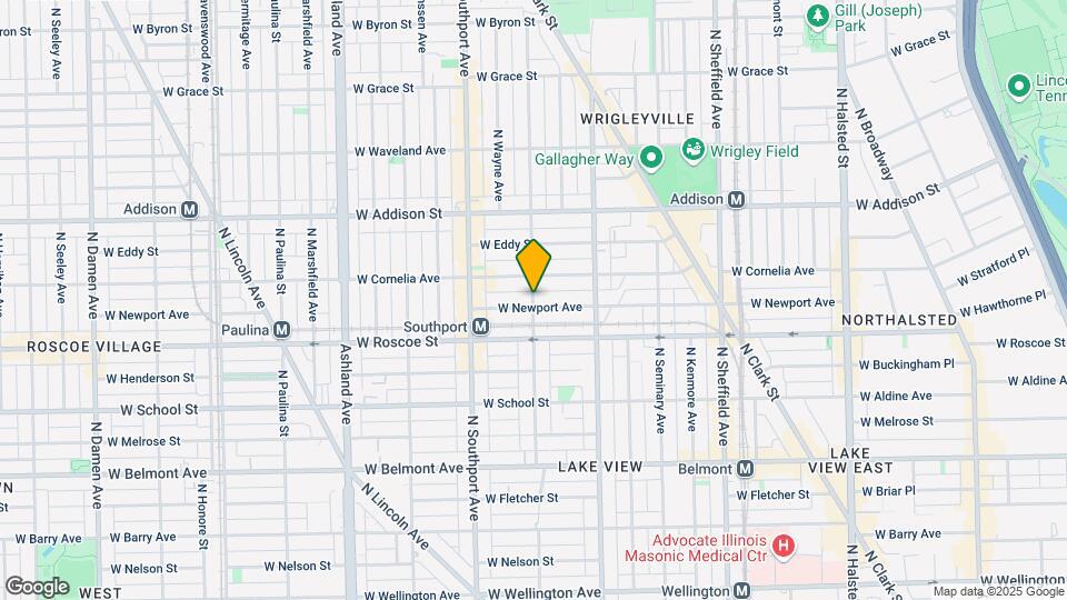 3435 N Lakewood Ave, Unit 2 Map and Location Details