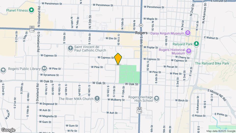 814 S 11th St Map and Location Details