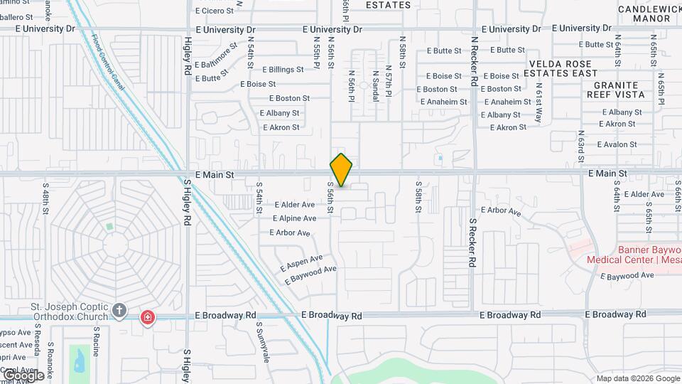 5621 E Adrian Ave Map and Location Details