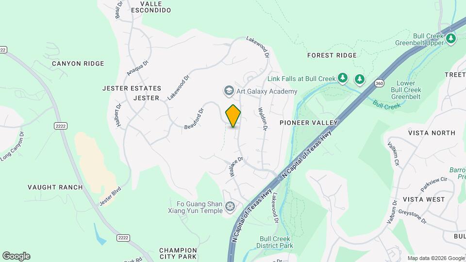 7320 Cave Hollow Dr Map and Location Details