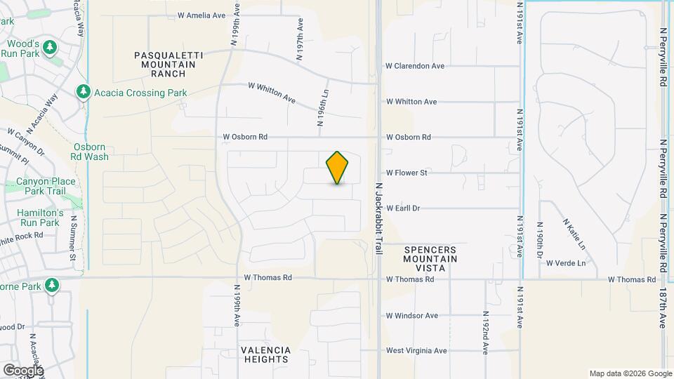 19609 W Monterey Way, Unit Casita “mother inlaw suit Map and Location Details