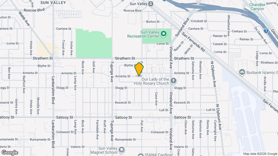 11208 Arminta St Mapa y Detalles de la Ubicación