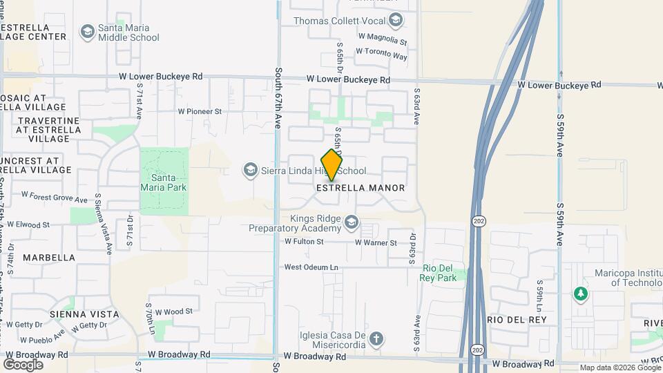 6522 W Elwood St Map and Location Details