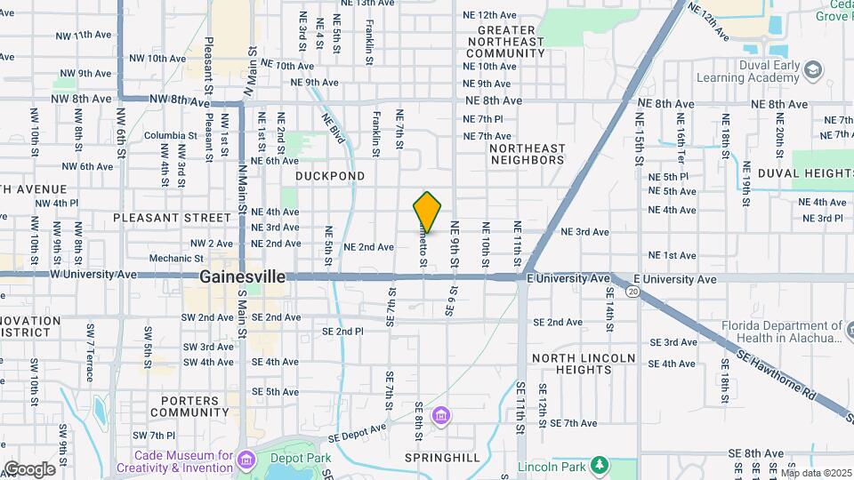 123 NE 8th St Map and Location Details