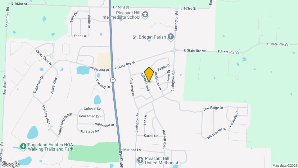 1912 Cypress Way Map and Location Details