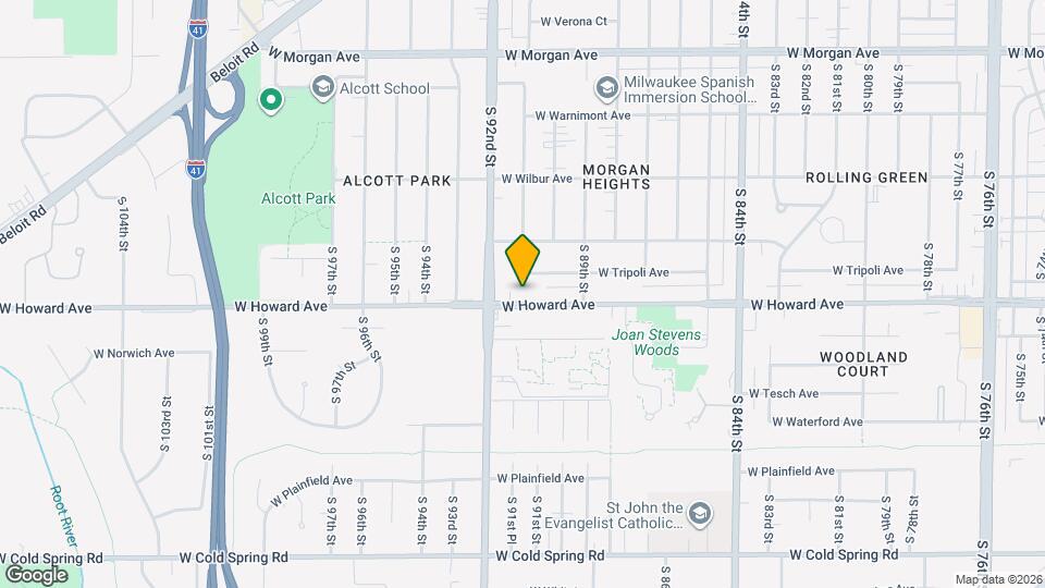 9038 W Howard Ave, Unit 9038 w Howard Ave Mapa y Detalles de la Ubicación
