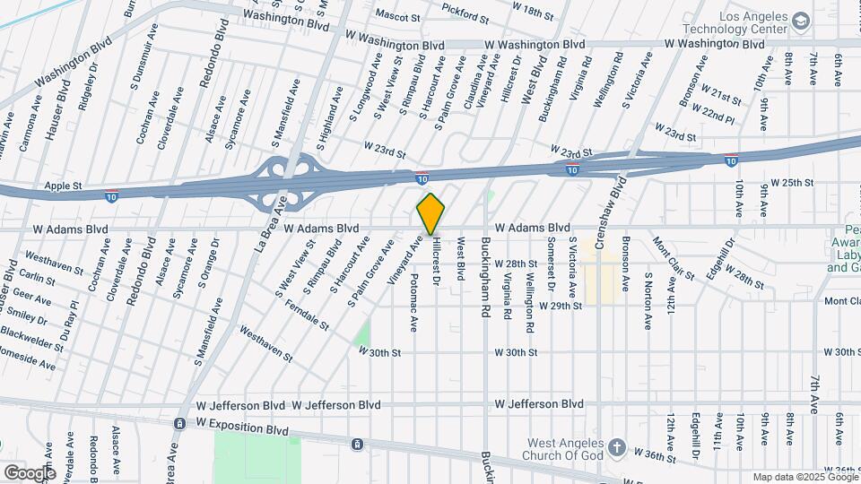 2617 Hillcrest Dr Map and Location Details