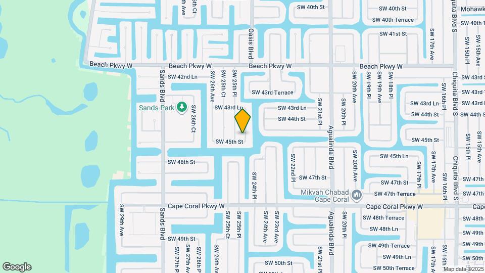 4418 SW 25th Ave Map and Location Details