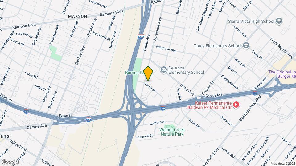 12711 Torch St Mapa y Detalles de la Ubicación