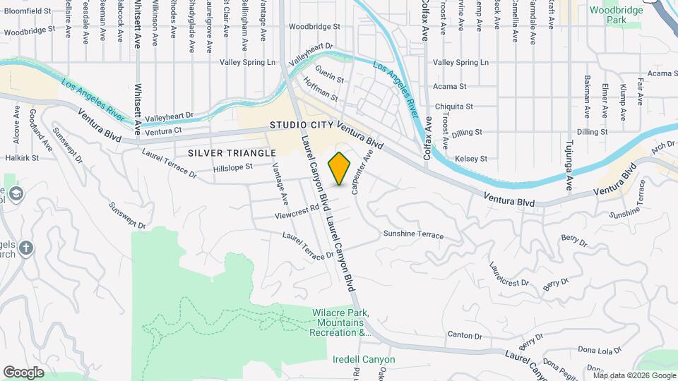 3816 Laurel Canyon Blvd Map and Location Details