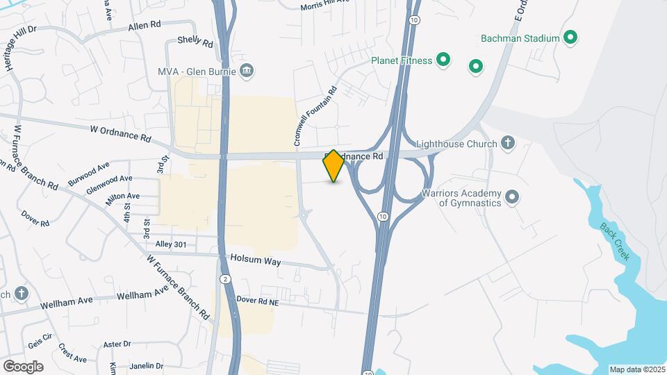Furnished Studio-Baltimore - Glen Burnie Mapa y Detalles de la Ubicación