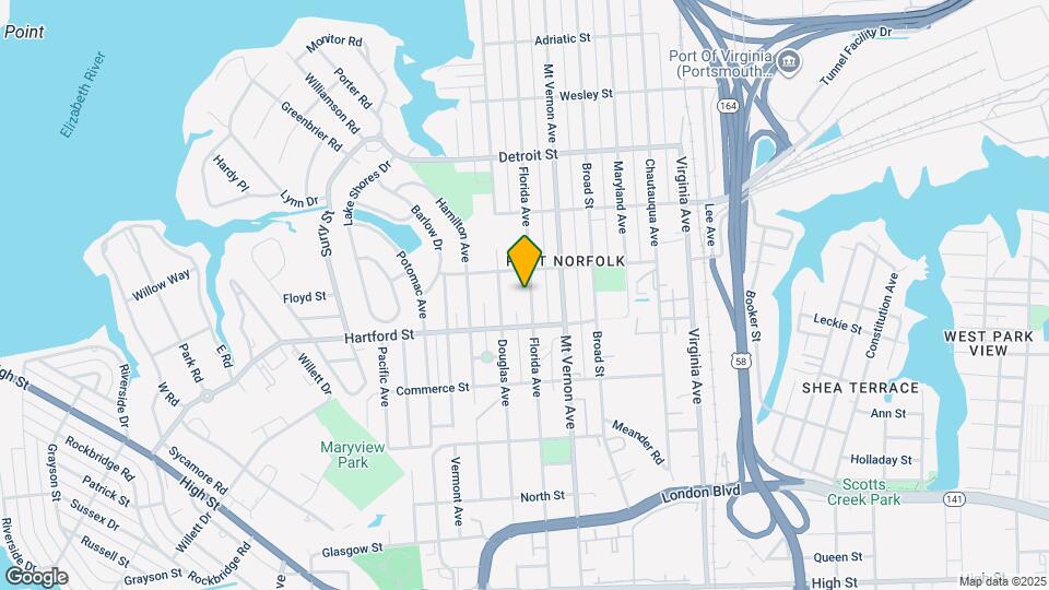 624 Florida Ave Map and Location Details
