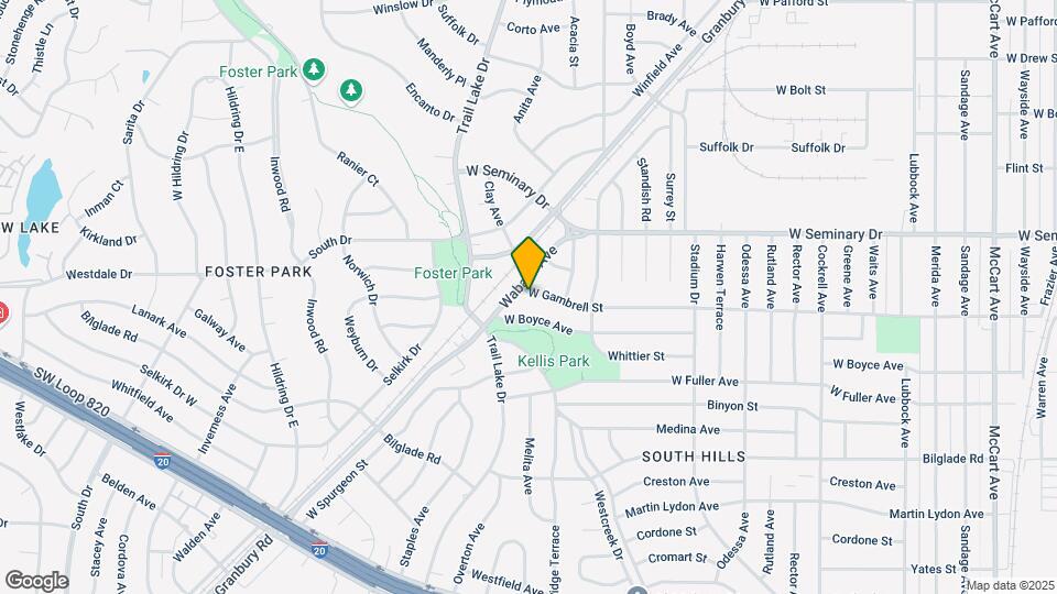 3629 W Gambrell St Map and Location Details