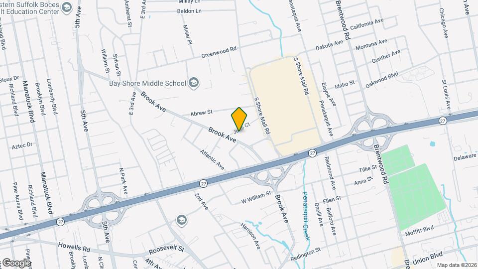 327 Brook Ave Map and Location Details