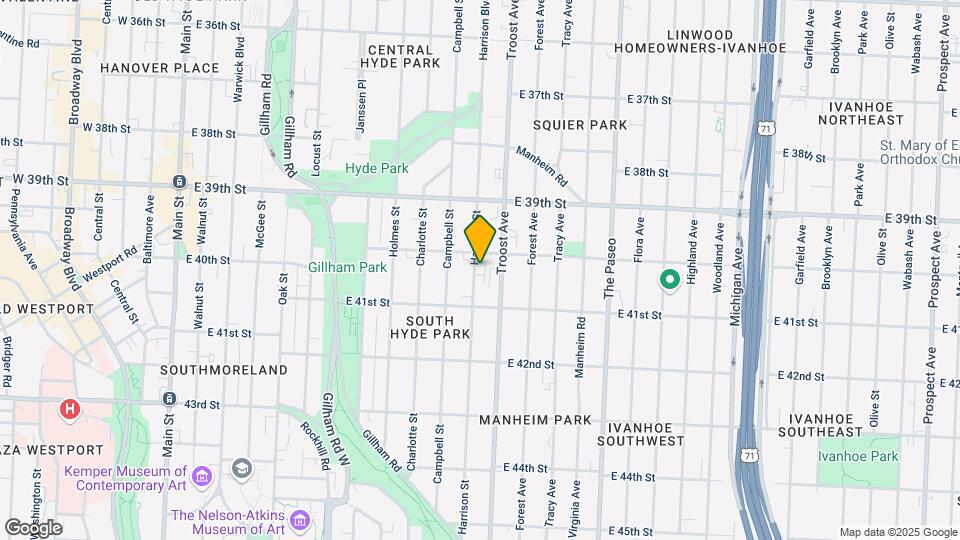 4011-4013 Harrison St Map and Location Details