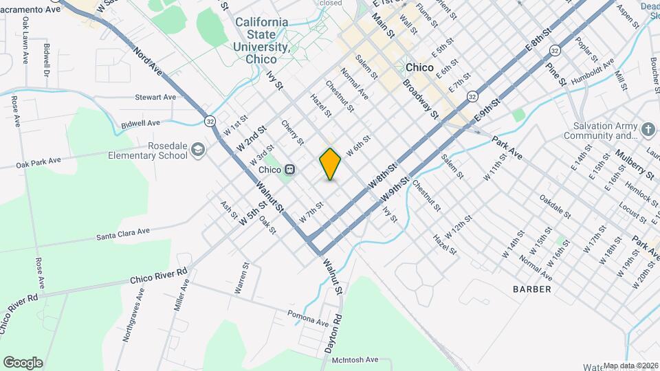 630 Cherry St Map and Location Details