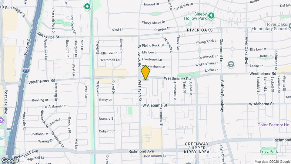 2610 Westgrove Ln Map and Location Details