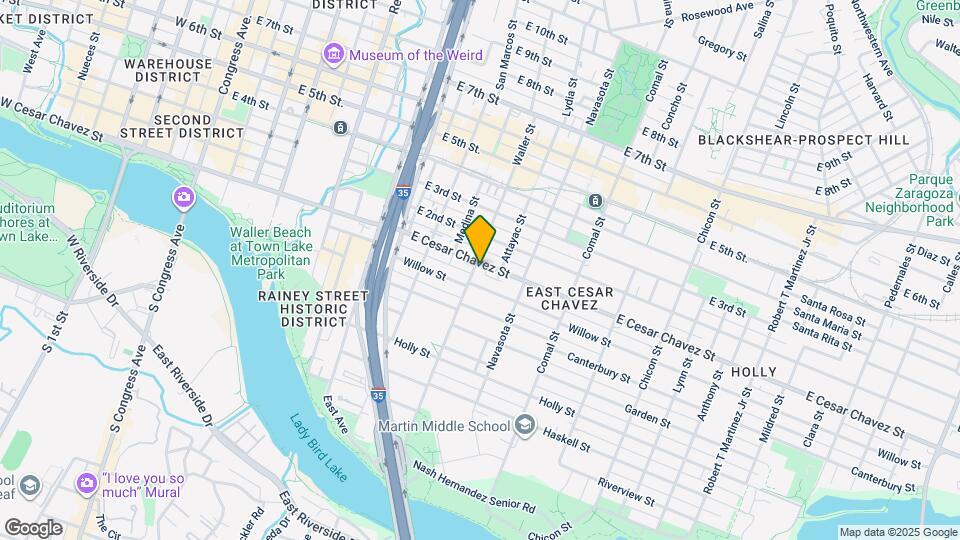 1201 E Cesar Chavez St Map and Location Details