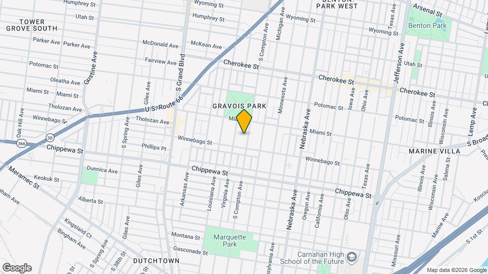 3637 S Compton Ave Mapa y Detalles de la Ubicación