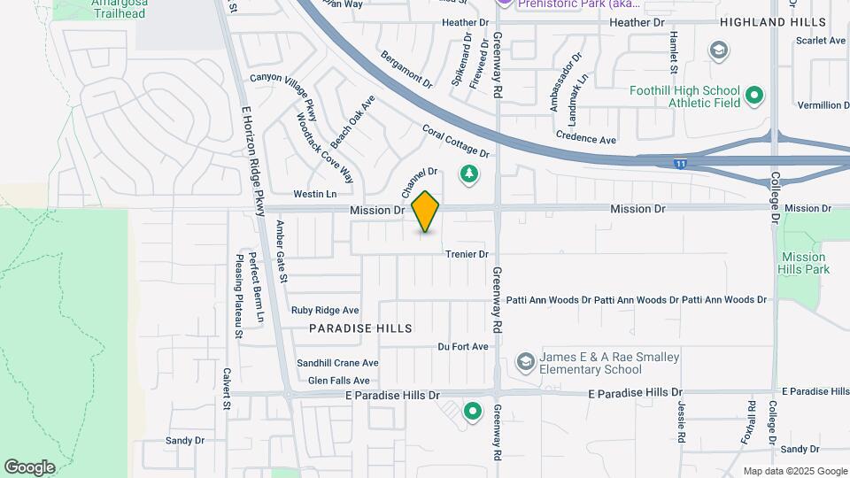 1012 Desert Retreat Ct Map and Location Details