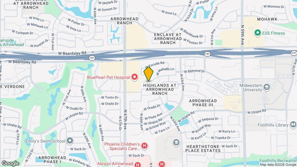 6471 W Adobe Dr Map and Location Details