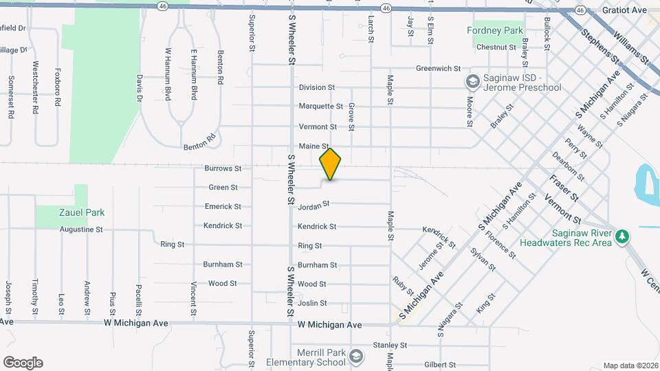 1833 Green St Map and Location Details