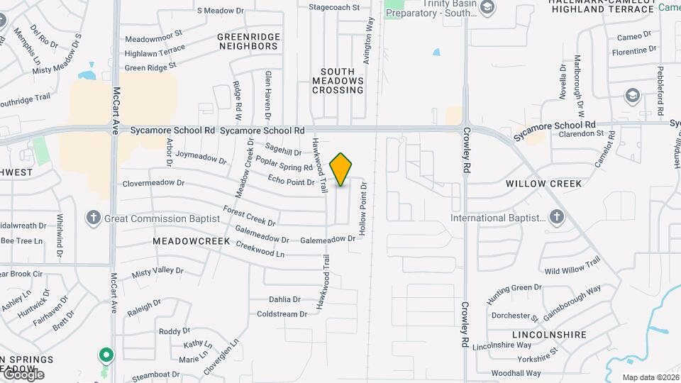 7617 Hollow Forest Dr Map and Location Details