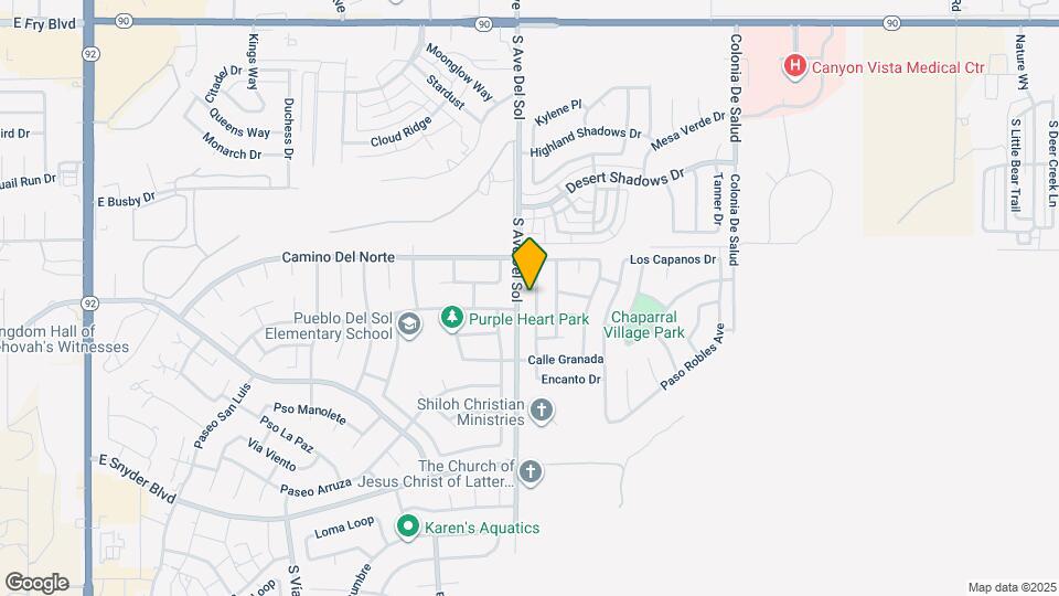 968 Monte Vista Ave Map and Location Details