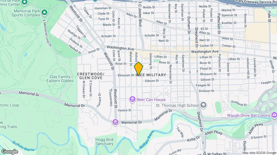 516 Asbury St Map and Location Details