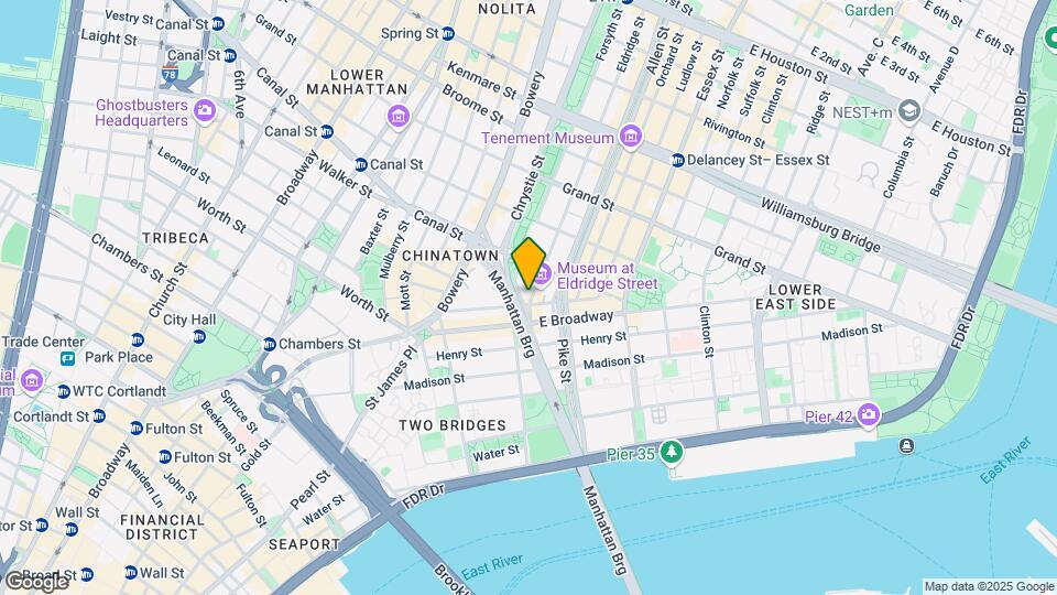 1-3 Eldridge St Mapa y Detalles de la Ubicación