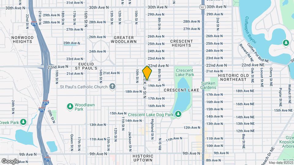 Crescent Lake Apartments Mapa y Detalles de la Ubicación
