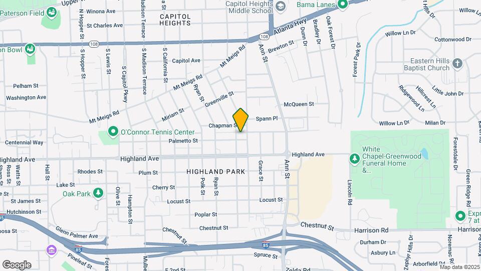 2507 Palmetto St Map and Location Details