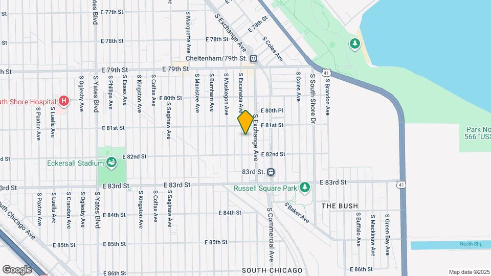 8125 S Escanaba Ave Map and Location Details