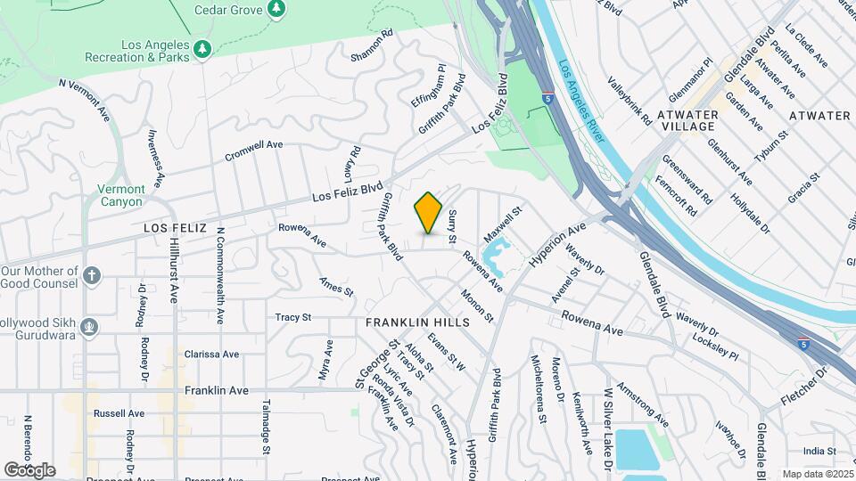 3454 Waverly Dr, Unit Libazi Gardens Mapa y Detalles de la Ubicación