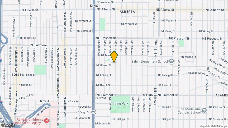 729 NE Shaver St, Unit Main Mapa y Detalles de la Ubicación