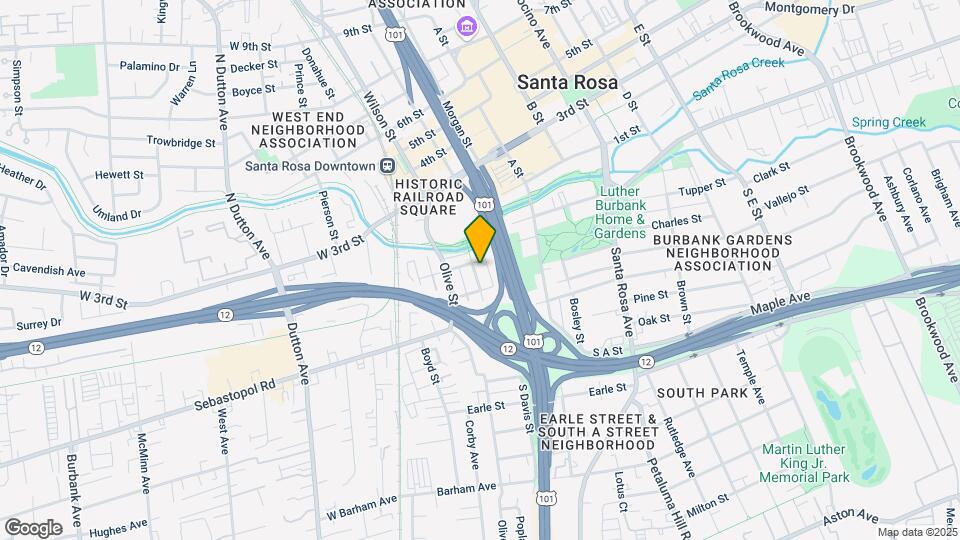 206 Orange St Mapa y Detalles de la Ubicación