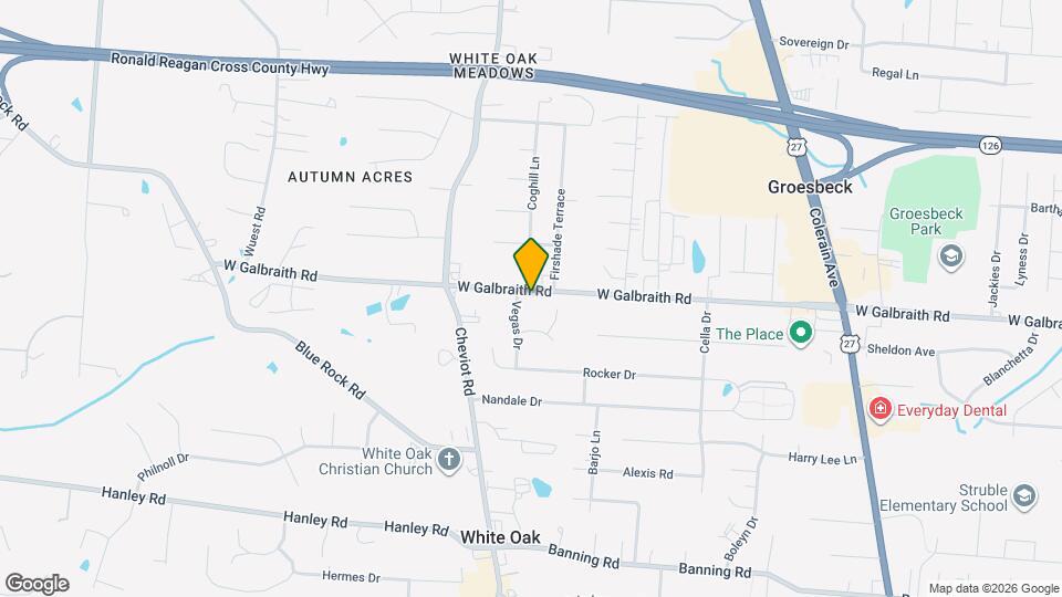 3517 W Galbraith Rd Map and Location Details