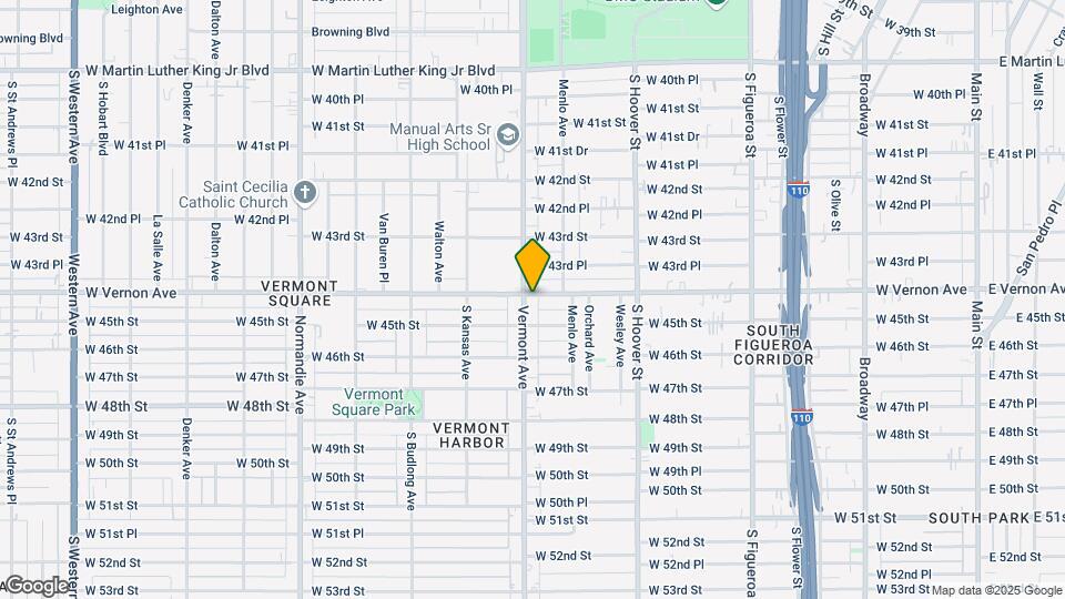 980 W Vernon Ave Map and Location Details