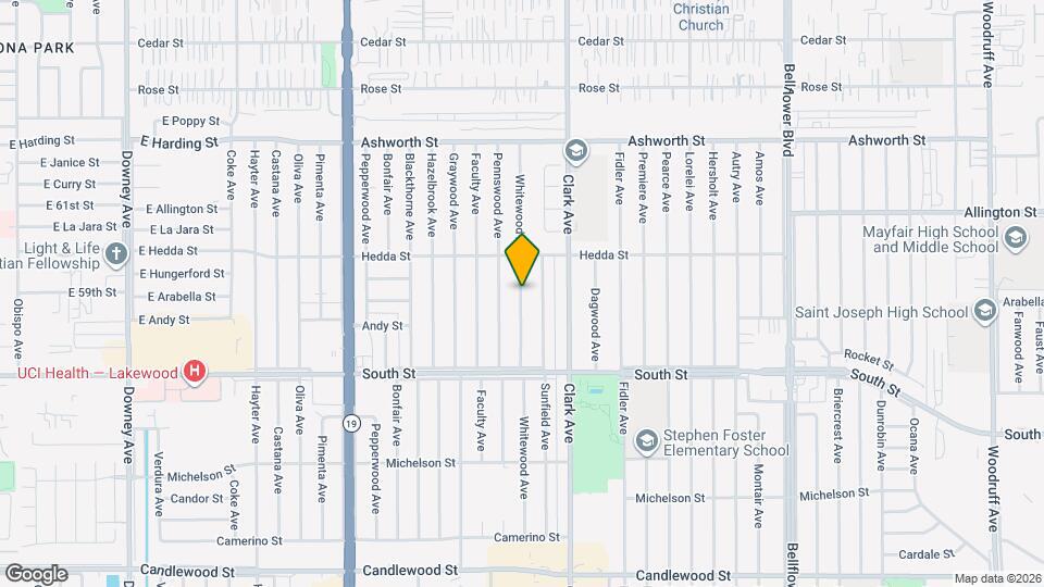 5924 Whitewood Ave Map and Location Details