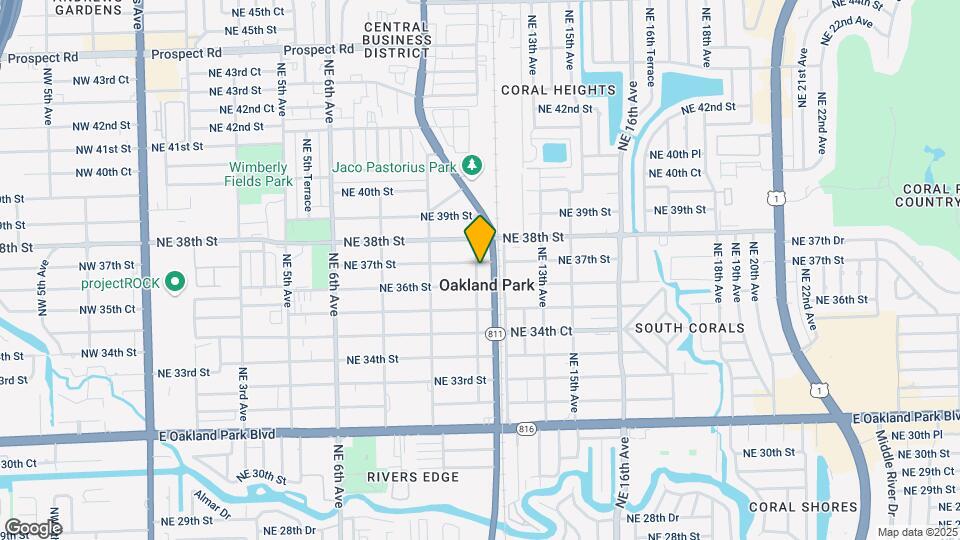 3684 NE 11th Ave, Unit 1 Map and Location Details